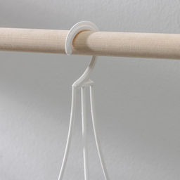 Кашпо для цветов подвесное «Грация», 4.5 л, пластик, белое