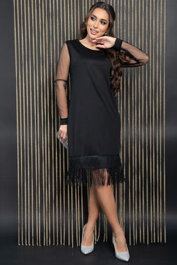 Платье Бейла (черное) П11433 - Lt collection фото 4