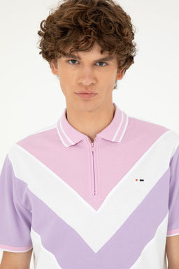 Мужская сиреневая футболка Неожиданная скидка в корзине - U.s. polo assn фото 2