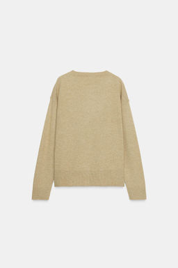 PLAIN KNIT WOOL SWEATER - Zara фото 7