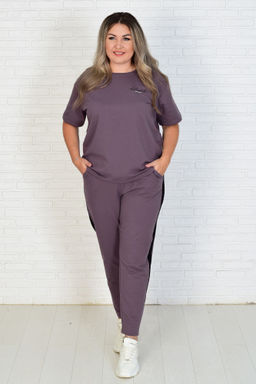 Костюм женский 5-316а (кофейно-серый)