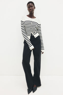 Cardigan en punto fino