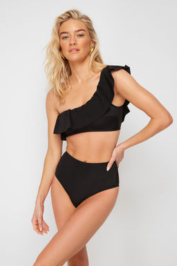 TRENDYOLMILLA Siyah Tek Omuz F?rf?rl? Bikini Ustu TBESS21BU0039 фото 17