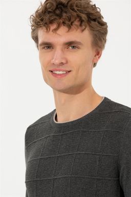 U. S. Polo Assn / Мужской свитер антрацитового меланжа