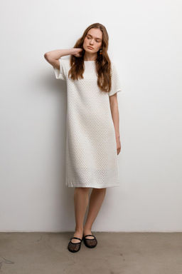 ЕВ 527/молочный платье жен