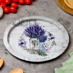 Поднос Лаванда, 28 х 1,6 х 0,32 см, металл