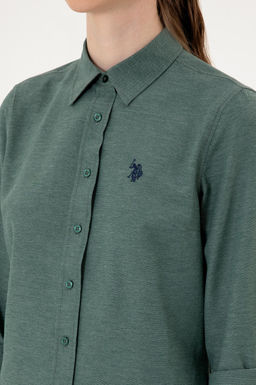 Kad_n Koyu Ye_il Uzun Kollu Basic G_mlek Sepette S_rpriz _ndirim - U.s. polo assn фото 7