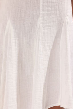 Trendyolmilla Siyah Muslin 100% Pamuk Plaj Elbise TBESS25EL00135  фото 3