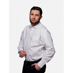 Рубашка школьная БЕЛАЯ, прямой крой, длинный рукав, тм - Царевич фото 41