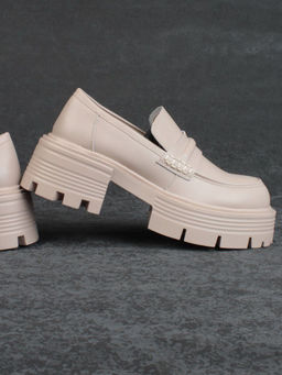 03-C1815-2 BEIGE Лоферы женские (натуральная кожа) - Фабричный китай фото 14