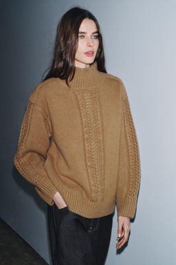 100% WOOL TEXTURED JUMPER - Zara фото 4