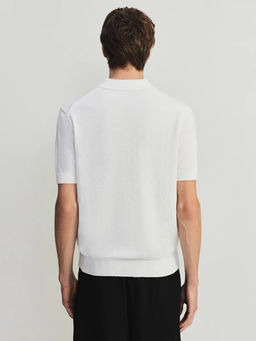 Джемпер поло из смесового хлопка / Zarina  фото 4