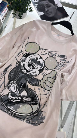 Стильная футболка с камешками - Ksa фото 6