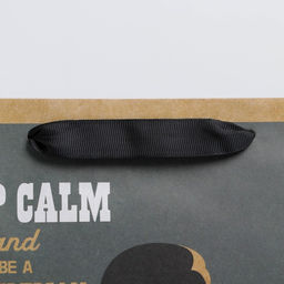 Пакет крафтовый вертикальный Keep calm, M 26 х 30 х 9 см - Дарите счастье фото 4