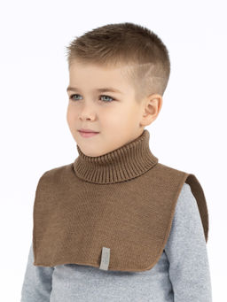 Манишка вязаная кофе