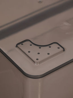 Ящик пластиковый для хранения, с крышкой, объём  16 л, прозрачно-чёрный - Соломон фото 3