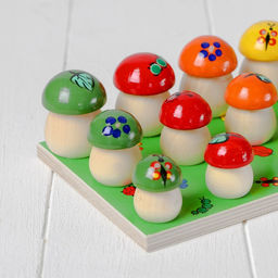 Счётный материал «Грибочки на полянке», 15 шт.