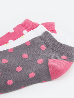 Puantiyeli K?z ?ocuk Patik ?orap 3l? - Waikiki фото 3