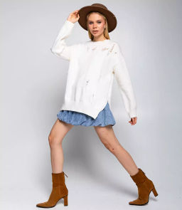 Джемпер #КТ802 (8), кремовый - Dommod фото 4