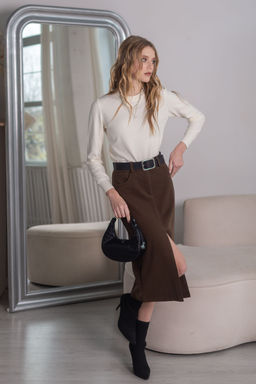 Юбка Азалия (коричневый) - Nadi bordo фото 6