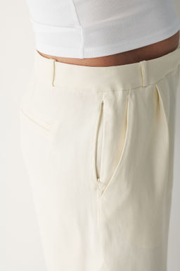 Pantal?n sastre amplio en mezcla de lino Easy Care - H&m фото 5