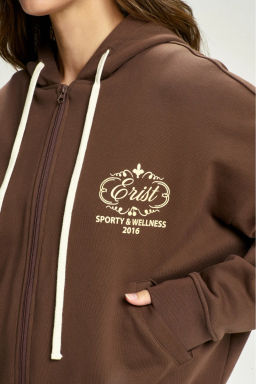 Худи ZIP Wellness Brown - Erist store фото 3