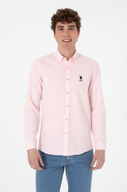 Erkek A__k Pembe Uzun Kollu Basic G_mlek Sepette S_rpriz _ndirim