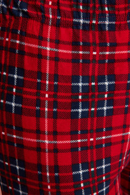 Trendyolmilla K?rm?z? Ekoseli Yumusak Hissiyatl? F?rcal? Kumas Uyku Bantl? Orme Pijama Tak?m? THMAW24PT00100 фото 13