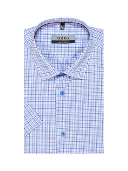 Сорочка мужская короткий рукав GREG 275/108/3100/1p STRETCH
