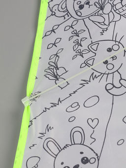 Воздушный змей - раскраска Зверятки, 80 см, 6 фломастеров - Funny toys фото 8