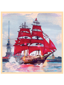 Платок жен. шелк 90х90 E03-8539-07