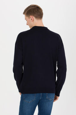 U. S. Polo Assn Мужской темно-синий трикотаж с воротником-поло - U.s. polo assn фото 5