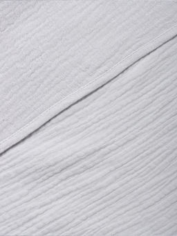 Полотенце - уголок муслиновое «Крошка Я», 75×75 см, хлопок 100%, серо-голубое