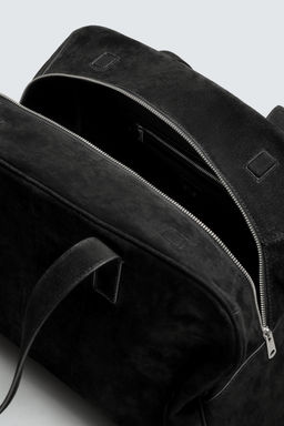 BOLSO DE VIAJE PIEL M / Negro - Zara фото 6