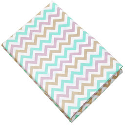 Зигзаг, бирюза Скатерть 180х145см, длина стола до 140см, на 6 персон, хлопок Премиум 186г/м2, Домашняя мода (Россия)  фото 3