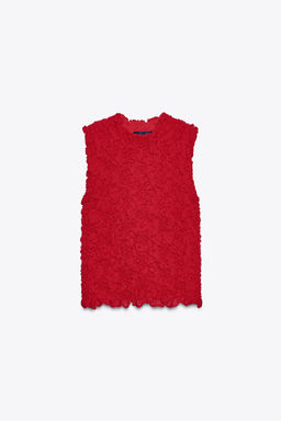 TEXTURED KNIT TOP - Zara фото 7
