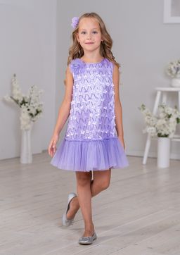 Анфиса, нарядное платье сиреневый/122-60-54