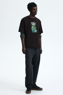 Camiseta con motivo estampado Loose Fit - H&m фото 28