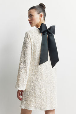 MAMA Vestido de lentejuelas con lazada - H&m фото 4