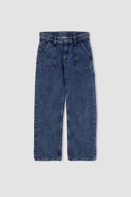 Джинсовые брюки широкого кроя для мальчика - Defacto фото 7