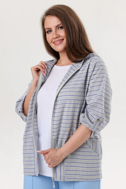 Жакет женский 4206/01/Серый, голубой - Rise фото 5
