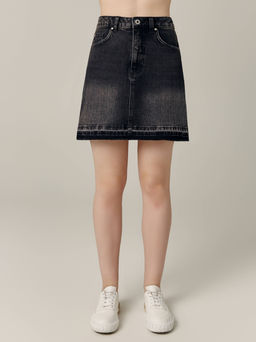 CONTE CON-687 Юбка джинсовая женская washed black