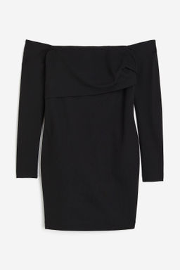 Vestido off-the-shoulder - H&m фото 2