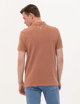 Kahverengi Slim Fit Polo Yaka Ti__rt - Pierre cardin фото 5