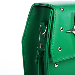 Сумка молодёжная на магните, цвет зелёный - Simaland фото 5