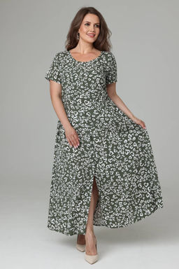 Платье штапель 6131/07/Хаки