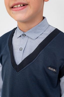 Джемпер-рубашка для мальчика Happyfox