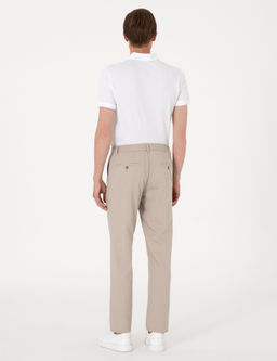 Bej Slim Fit Kuma_ Pantolon