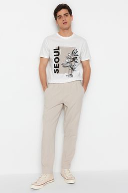 Lacivert Regular Fit Lastik Belli Gabardin Pantolon TMNSS23PL00033 - Trendyolmilla фото 10