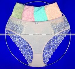 Цена за 5 шт. Трусы женские Турция кружевная попа арт. 83004 (84004) 3XL (50-52) - For you фото 4